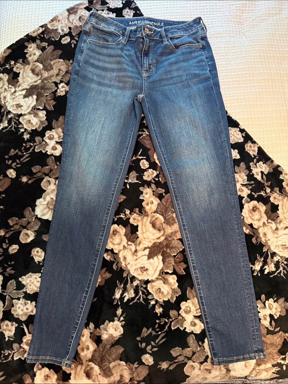 American Eagle Outfitters Women's Blue Skinny Jeans